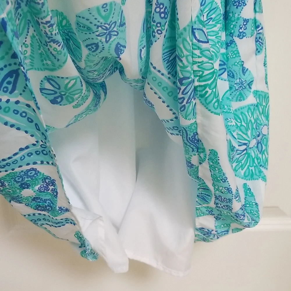 Lilly Pulitzer For Target Sea Urchin Ruffle Blue Seashell Dress - Picture 4 of 14